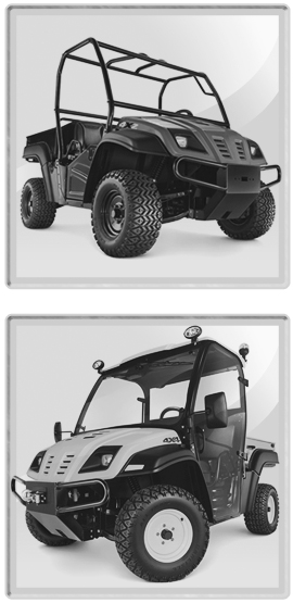 Two utility vehicles